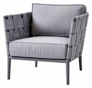 Conic lounge záhradná stolička - svetlo sivá