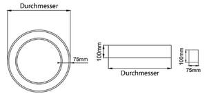 BRUMBERG Biro kruhový krúžok, Ø 45 cm, zapnutie/vypnutie, strieborný, 3
