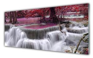 Nástenný panel  Vodopád góry príroda 125x50 cm