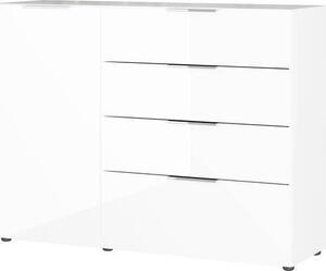 ŠIROKÁ KOMODA, biela, 134/102/42 cm Premium Living - Obývacie zostavy