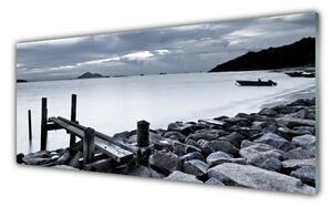 Nástenný panel  Pláž kamene krajina 125x50 cm