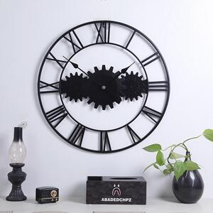Dizajnové nástenné hodiny MOTO 4 Black 60cm