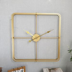 Dizajnové nástenné hodiny VIP CUBE Gold 60cm