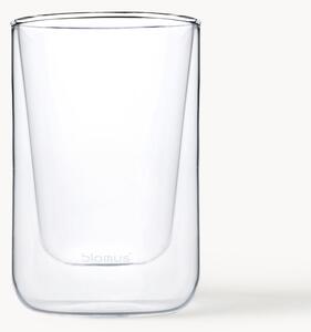 Dvojstenné sklenené poháre na kávu Nero, 2 ks