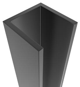 CERANO - Stenový profil pre inštaláciu do niky pre dvere a zásteny Marino a Volpe - čierna - 190 cm