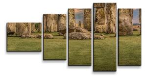 Sablio Obraz - 5-dílný Stonehenge - 100x60 cm