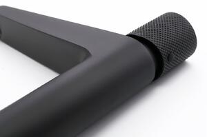 CERANO - Umývadlová stojanková batéria Erma - nízka - čierna matná
