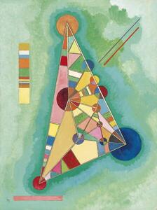 Kandinsky, Wassily - Umelecká tlač Colorful in the triangle, (30 x 40 cm)