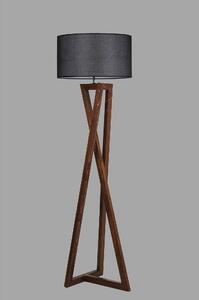 Dizajnová stojanová lampa Thea 166 cm čierny orech