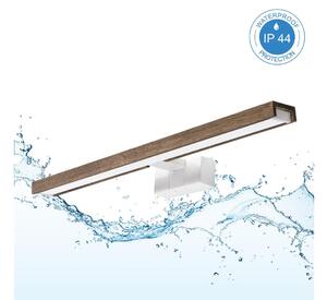 Brilagi-LED Kúpeľňové zrkadlové osvetlenie WOODY MIRROR 3v1 LED/12W/230V 60 cm IP44 biela/dub