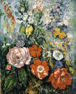 Cezanne, Paul - Obrazová reprodukcia Bouquet of Flowers, (35 x 40 cm)