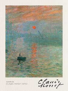 Umelecká tlač Sunrise - Claude Monet, (30 x 40 cm)
