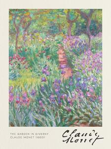 Obrazová reprodukcia The Garden in Giverny - Claude Monet, (30 x 40 cm)