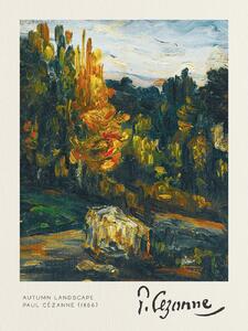 Obrazová reprodukcia Autumn Landscape - Paul Cézanne, (30 x 40 cm)