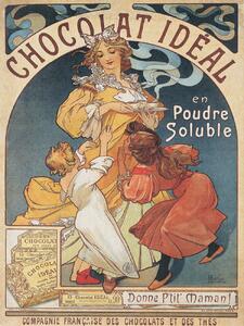 Obrazová reprodukcia Chocolat Ideal Chocolate Advert (Vintage Art Nouveau) - Alfons Mucha, (30 x 40 cm)