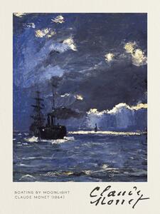 Umelecká tlač Boating by Moonlight - Claude Monet, (30 x 40 cm)