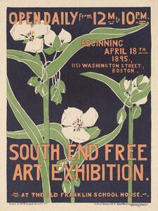 Umelecká tlač South End Art Exhibition (Floral Vintage), (30 x 40 cm)