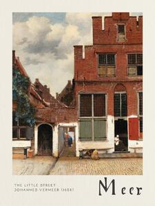 Umelecká tlač The Little Street - Johannes Vermeer, (30 x 40 cm)