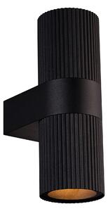 Nordlux Kyklop Ripple (čierna) Venkovní nástěnná svítidla hliník, sklo IP54 2318051003