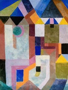 Obrazová reprodukcia Colourful Architecture - Paul Klee, (30 x 40 cm)