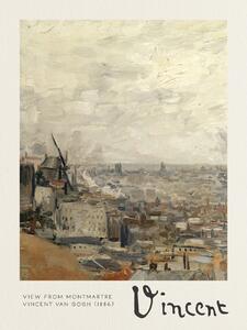 Obrazová reprodukcia View from Montmartre - Vincent van Gogh, (30 x 40 cm)