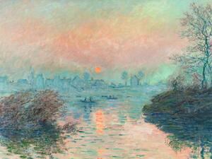 Umelecká tlač Setting Sun on the Seine - Claude Monet, (40 x 30 cm)