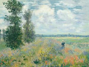 Umelecká tlač Poppy Fields near Argenteuil - Claude Monet, (40 x 30 cm)