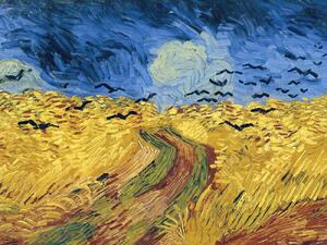 Obrazová reprodukcia Wheatfield with Crows - Vincent van Gogh, (40 x 30 cm)