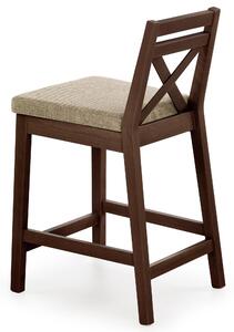 Barová stolička BURYS orech tmavý/svetlohnedá