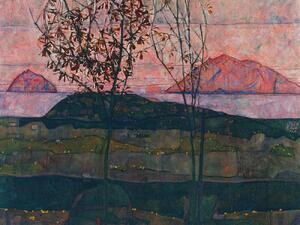 Umelecká tlač Setting Sun (Distressed Sunset) - Egon Schiele, (40 x 30 cm)