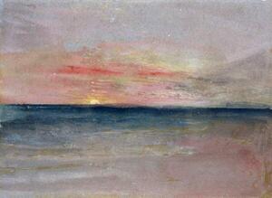 Turner, Joseph Mallord William - Umelecká tlač Sunset, (40 x 30 cm)