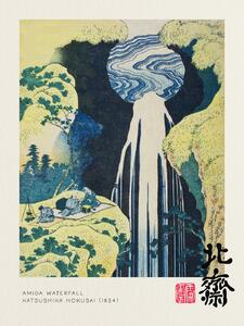 Umelecká tlač Amida Waterfall (Waterfalls of Japan) - Katsushika Hokusai, (30 x 40 cm)
