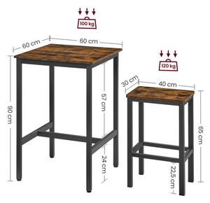 Jedálenský stôl s 2 stoličkami LBT017B01