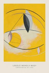 Umelecká tlač Composition Gal Ab I (Original Bauhaus in Yellow, 1930) - Laszlo / László Maholy-Nagy, (26.7 x 40 cm)