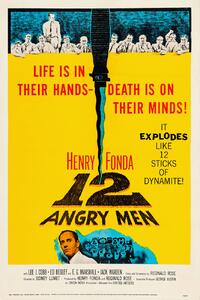 Umelecká tlač 12 Angry Men (Vintage Cinema / Retro Movie Theatre Poster / Iconic Film Advert), (26.7 x 40 cm)
