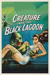 Umelecká tlač Creature from the Black Lagoon (Vintage Cinema / Retro Movie Theatre Poster / Horror & Sci-Fi), (26.7 x 40 cm)