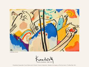 Umelecká tlač The Blue Rider (Vintage Cat Abstract) - Wassily Kandinsky, (40 x 30 cm)