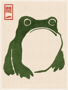 Umelecká tlač Japanese Grumpy Toad (Frog Print 1) - Matsumoto Hoji, (30 x 40 cm)