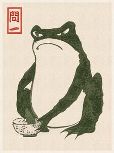 Umelecká tlač Japanese Grumpy Toad (Frog Print 3) - Matsumoto Hoji, (30 x 40 cm)