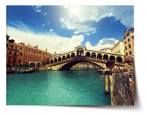 Sablio Plagát Ponte di Rialto - 60x40 cm