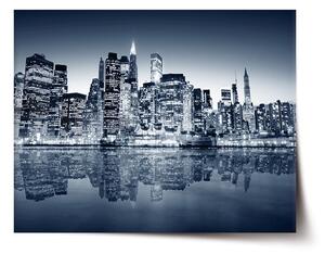 Sablio Plagát Nočný New York - 60x40 cm