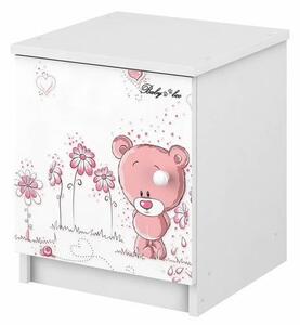 BabyBoo Nočný stolík - Macko ružový