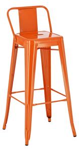 Kovová barová stolička Mason - Oranžová