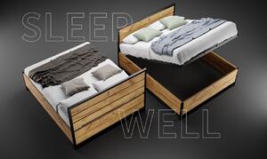 Masívna posteľ LOFT | 120 x 200 cm