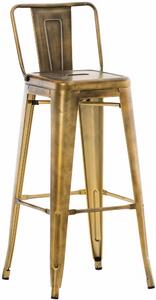 Kovová barová stolička Mason - Zlatá