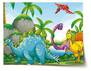 Sablio Plagát Dinosauri 3 - 60x40 cm