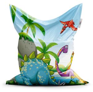 Sablio Sedací vak Dinosauri 3 - 150x100 cm