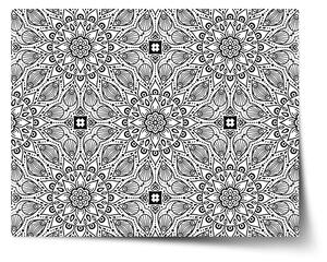 Sablio Plagát Biele mehendi - 60x40 cm
