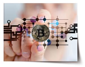 Sablio Plagát Bitcoin - 60x40 cm