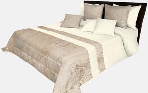 Dekorstudio Luxusný prehoz na posteľ s mramorovým vzorom NMO-054 v krémovej farbe Rozmer prehozu (šírka x dĺžka): 170x210cm